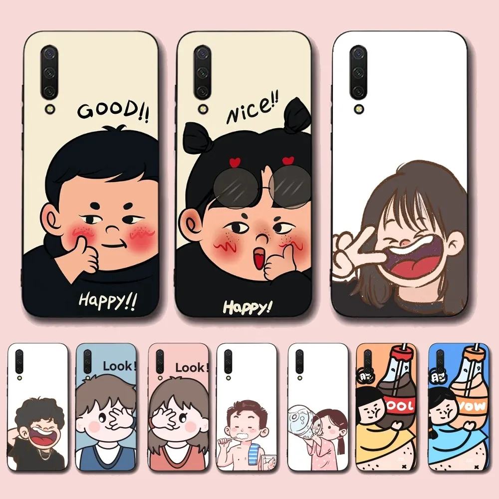 

Lovely couple Phone Case For Xiaomi Mi 5X 8 9 10 11 12 lite pro 10T PocoX3pro PocoM3 Note 10 pro lite