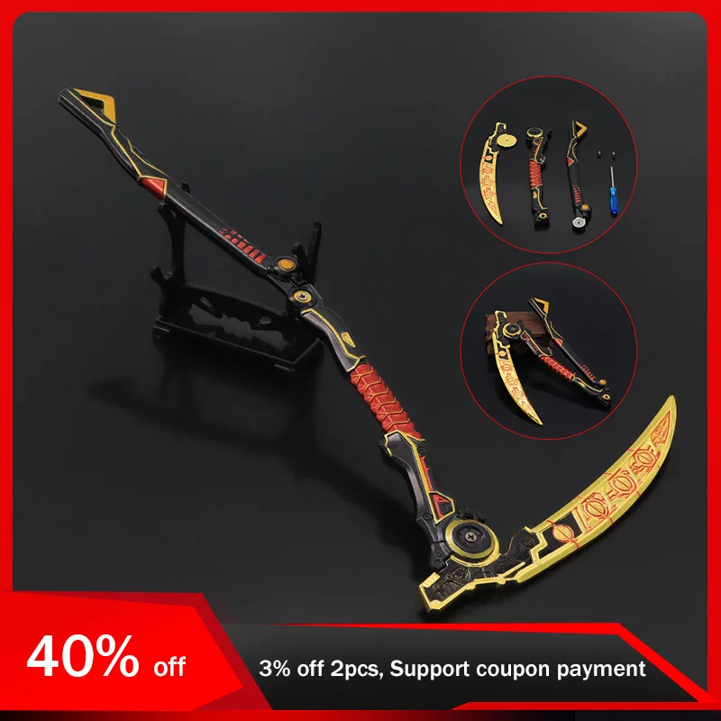 

30cm APEX Game Peripherals Weapon Model Heirloom Revenant The Grip of Death Metal Toy Sword Cosplay Collapsible Detachable Gifts