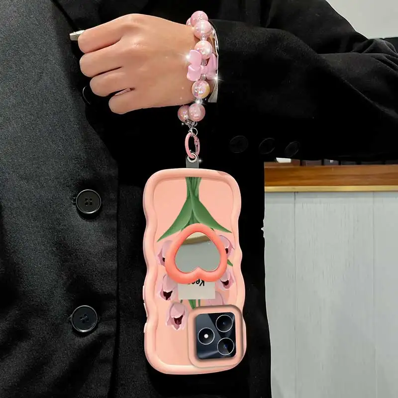 Stay Happy Phone Accessory Set: Case, Lanyard & Stand - 3-Piece Bundle