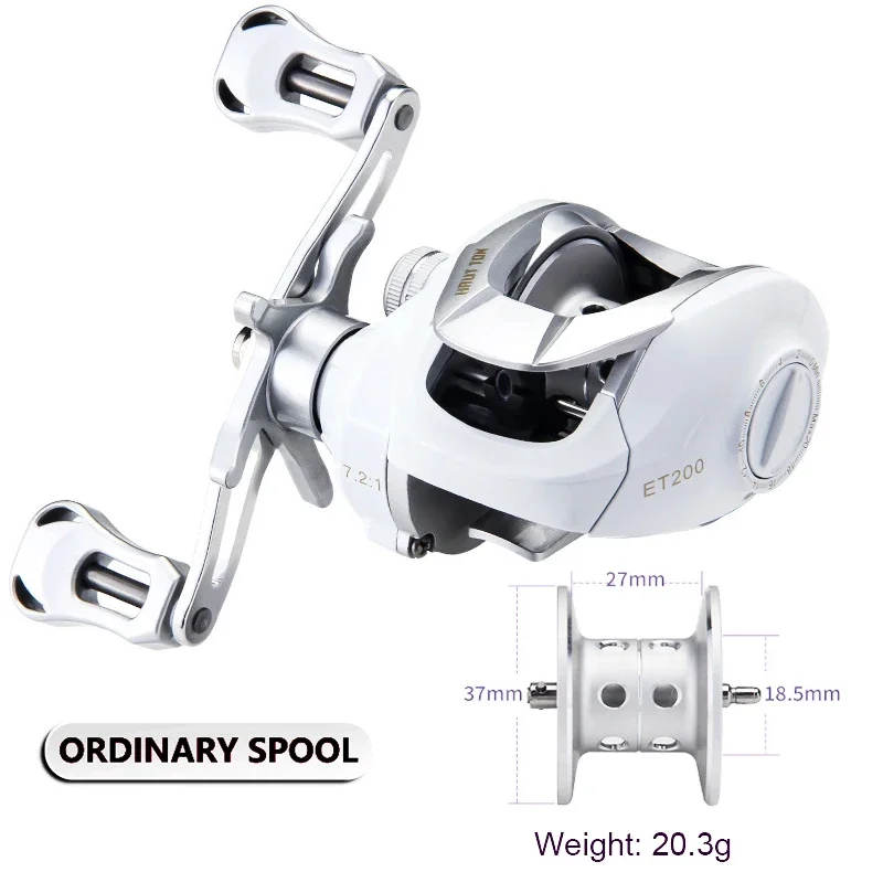 4+1 Ultra Smooth Fishing Baitcasting Reel For Catfish Bass Carp