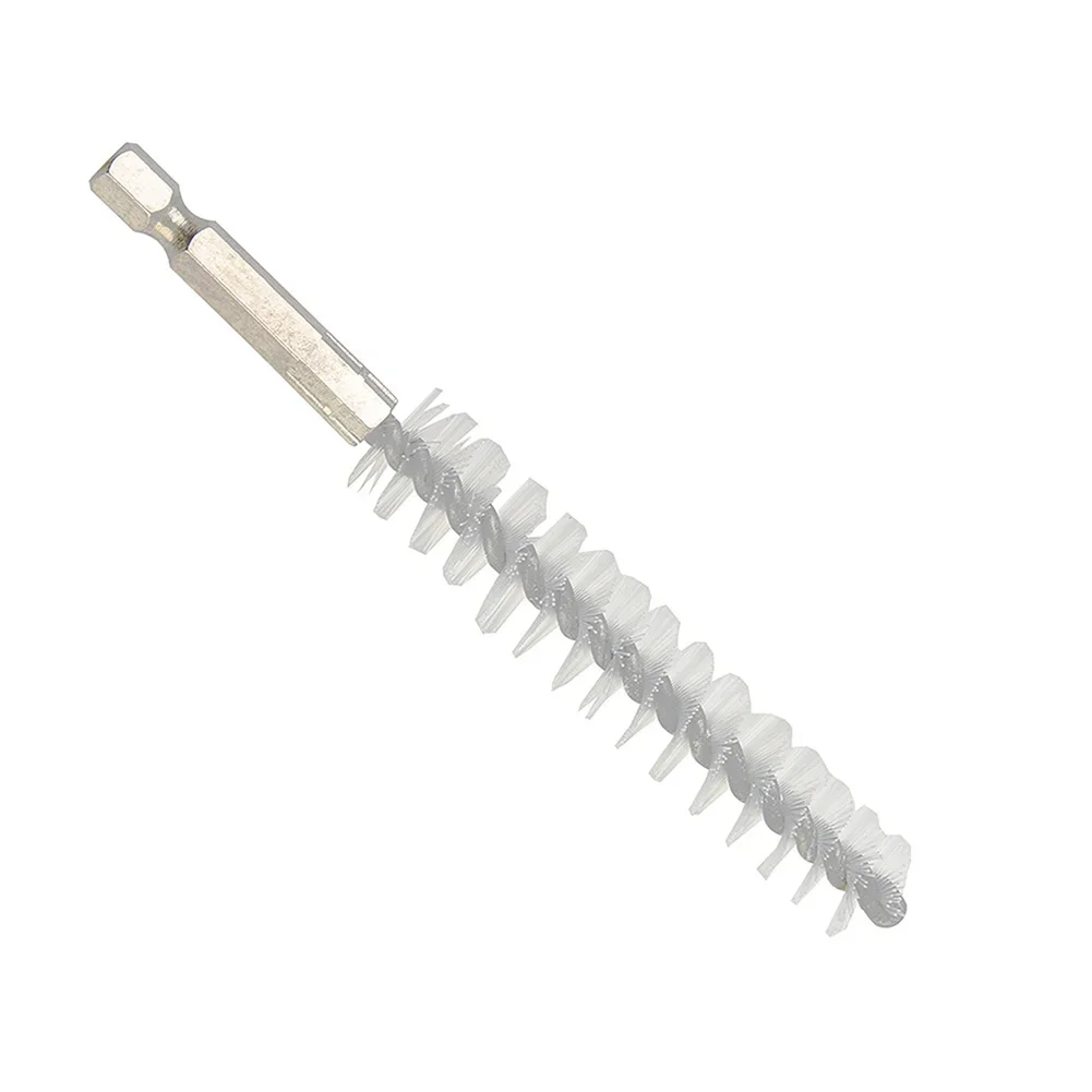2pcs 15mm Nylon Drill Brushes 1/4" Hex Cleaning Brush For Electric Drill Polishing Removing Paint/rust Hand Tools