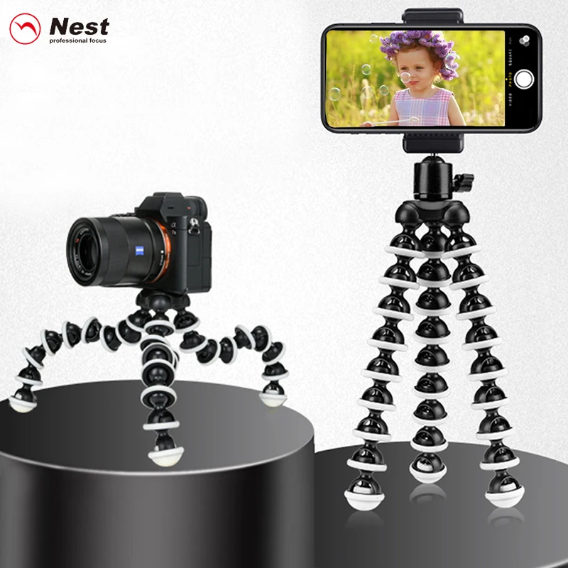 Nest Flexible Mini Phone Tripod Stand For Iphone Android With Phone