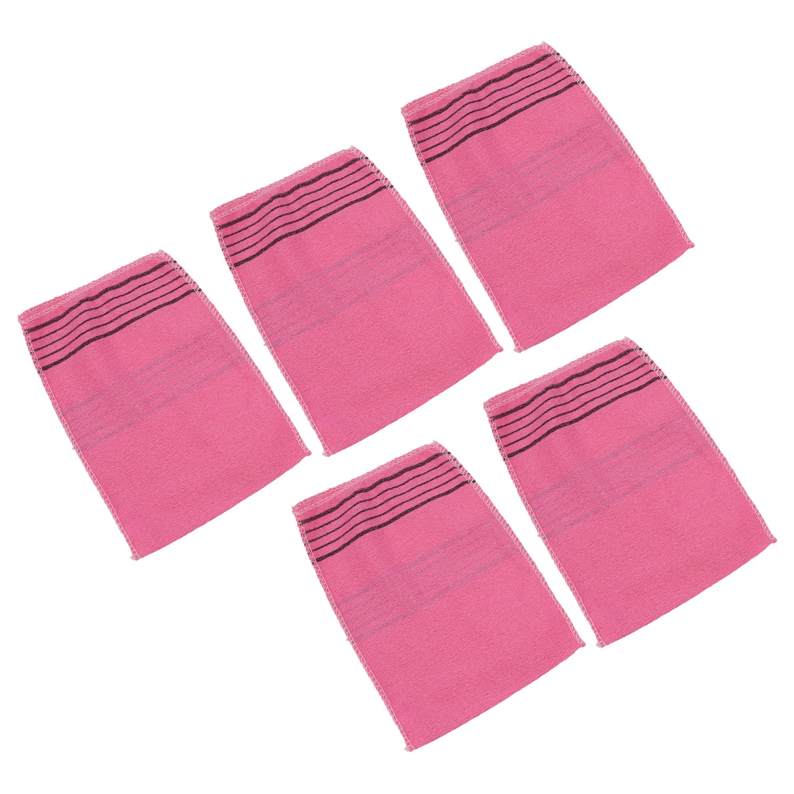 5Pcs 샤워 목욕 스크럽 장갑 한국어 엑스 폴리 에이 팅 바디 스크럽 샤워 타올 수건 성인용 휴대용 거친 곡물 브러시