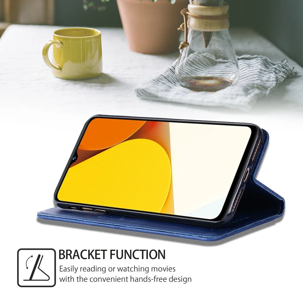 가죽 커버 카드 슬롯 홀스터 펀다 마그네틱 플립 케이스, VIVO Y35 Y35M 플러스 Y22 Y22S Y51 Y33S Y32 Y33T Y21T Y21S Y20 Y11S