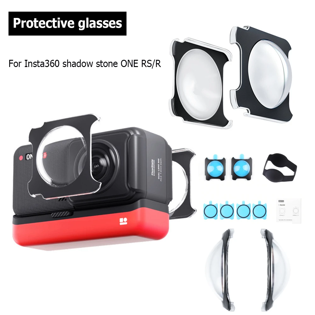 Adhesive Panoramic Camera Protective Lens Cap Protection Cap Cover Accessories for Insta360 Shadow Stone ONE RS/R for underwater