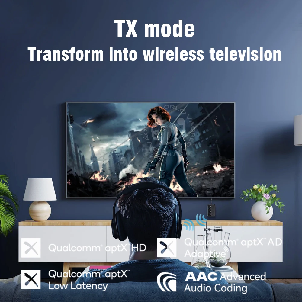 Wireless HiFi Music Adapter with 2-in-1 Bluetooth Audio Receiver & Transmitter