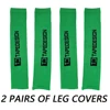 2 pairs of Leg Compression Sleeves Full Leg Sleeve Long Knee Brace Knee Support Protect Basketball Football Volleyball Cycling 4