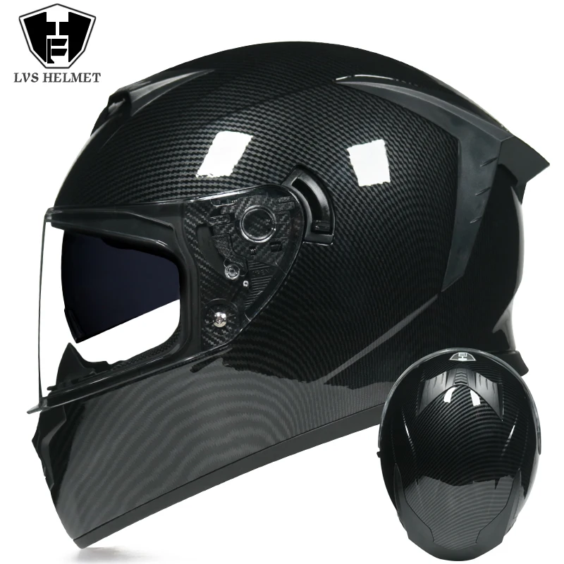 thumbnail image 1 of Accesorios para motocicletas Capacete de moto Casco de motocicleta con certificación DOT Lentes dobles Protección UV Para hombres y mujeres 702, 1 of 5