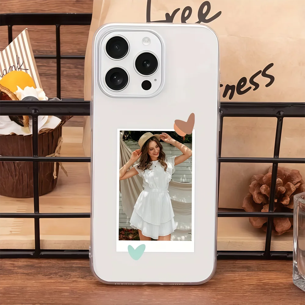 Customized Transparent TPU Phone Protective Case with Personalized Photo Insert
