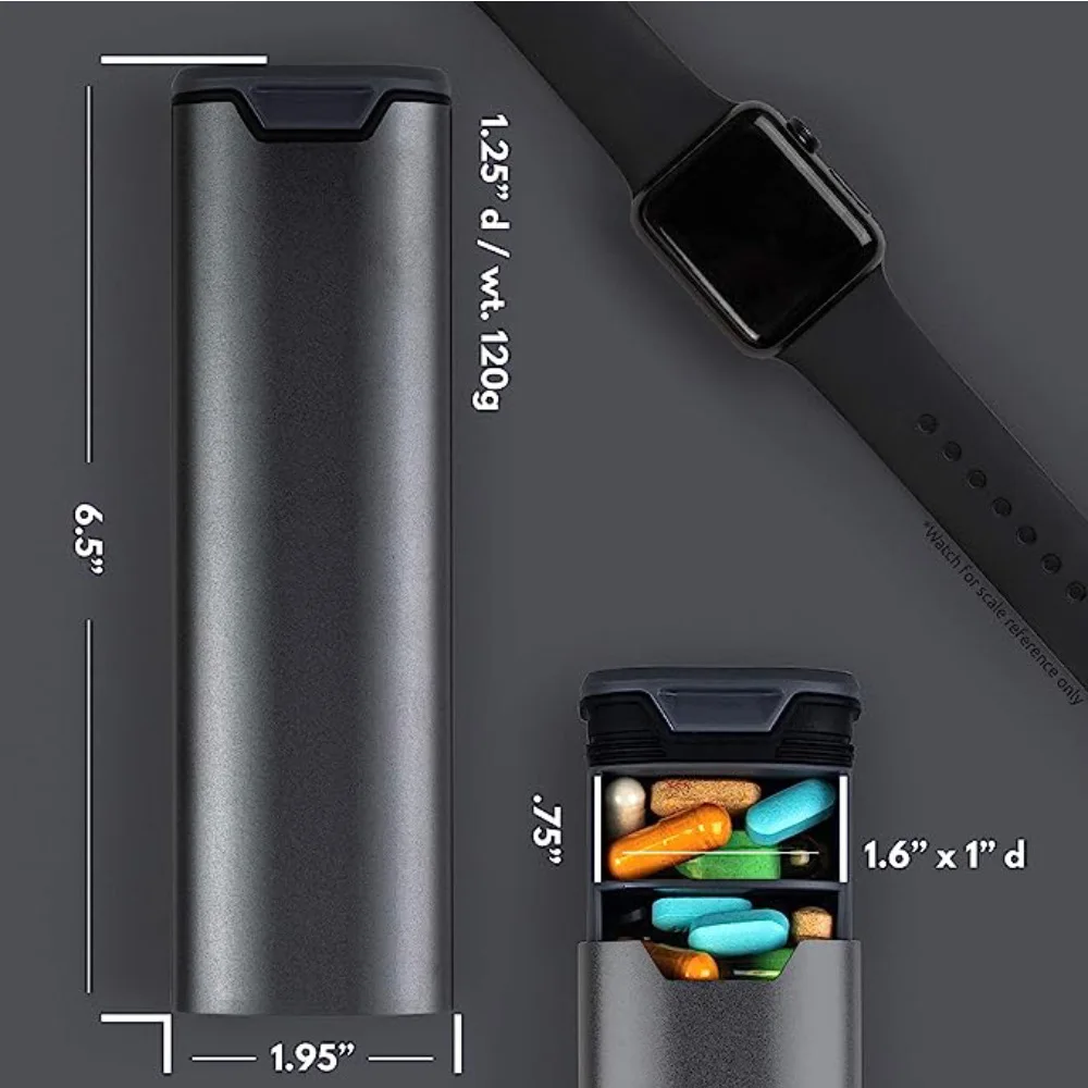 1pcs Pill Organizer Weekly Travel Pill Box 7 Days Daily Pill Case Container Dispenser To Hold Vitamins Medication Supplements