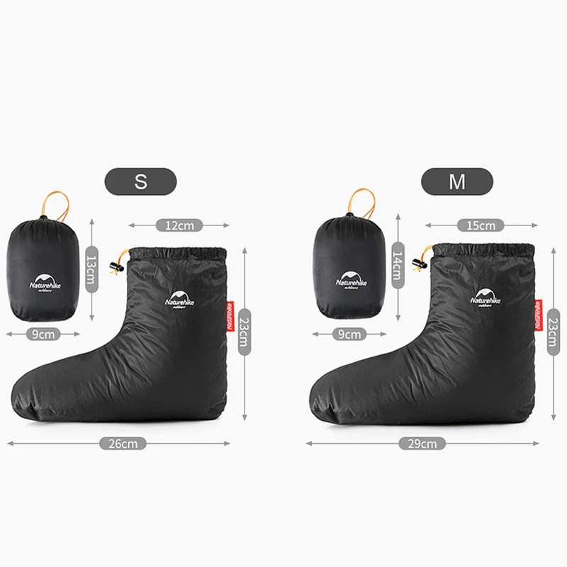 Naturehike Winter Warm Goose Down Slipper Boots Water-resistant Windproof Outdoor Thermal Feet Cover NH18S023-T
