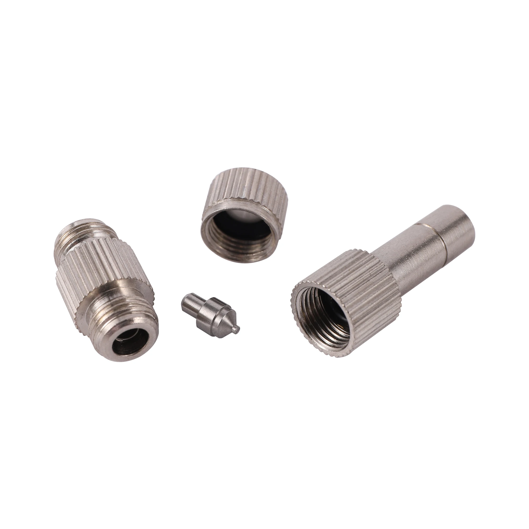 3Pcs 6mm Push-In Slide Lock Quick Connect Atomizing Landscape Nozzle 0.1-0.6mm Atomizing Nozzle With Filter Low Pressure