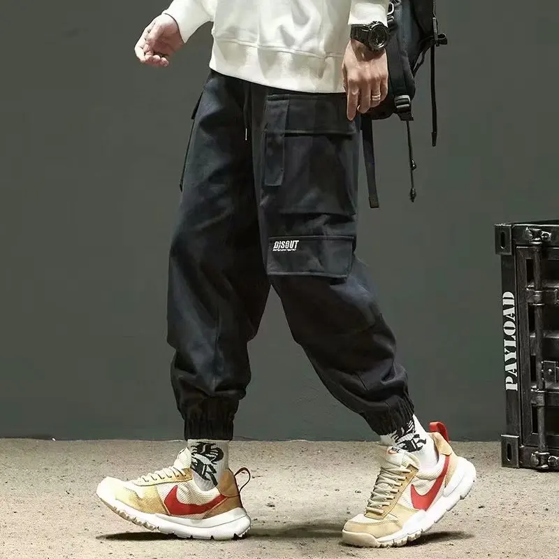 Mens Cargo Pants Men New Multi-pocket Pockets Trouser Japanese Streetwear Jogging Pants Hip Hop Casual Cargo Pants for Men