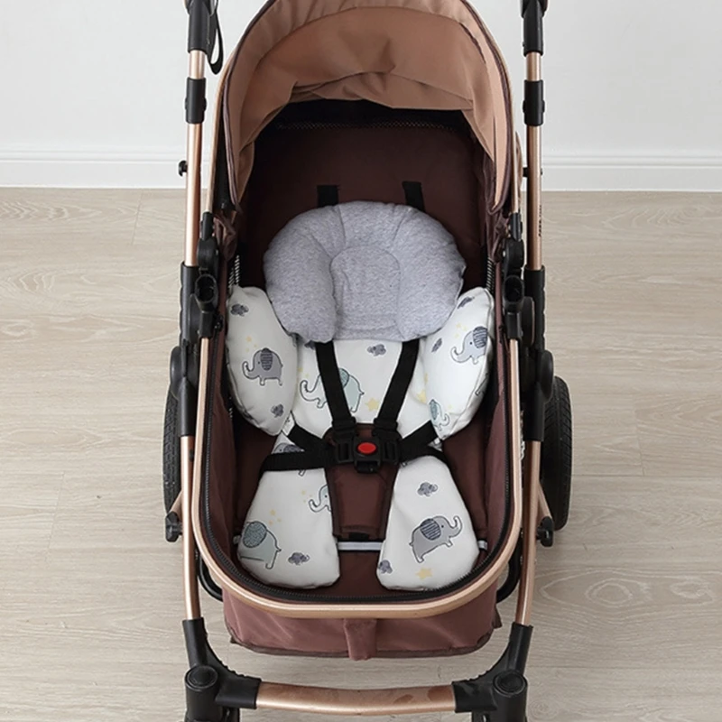 Kinderwagen Sitzkissen Zubehör Baby Kopf Hals Stütz kissen Pad atmungsaktiv Neugeborenen Kinderwagen Sitz bezug Einsatz