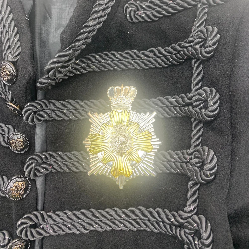 MJ Michael Jackson Sliver Crown Large Brooches in Elizabeth Royal  8x8/8x10