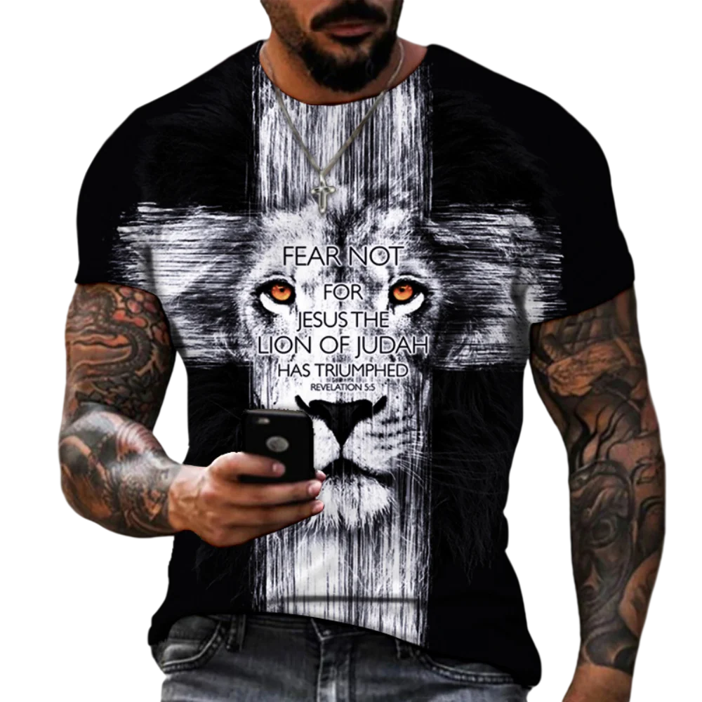 camiseta-de-dise-o-de-cruz-de-le-n-para-hombre-camiseta-de-moda-de