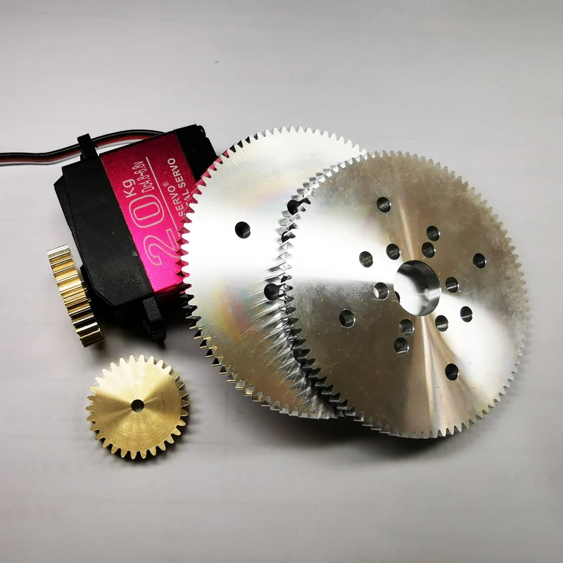 Servo Gears 0.8M 90 Tooth Aluminum Gear RC Servo Accessories Robot Arm Gear