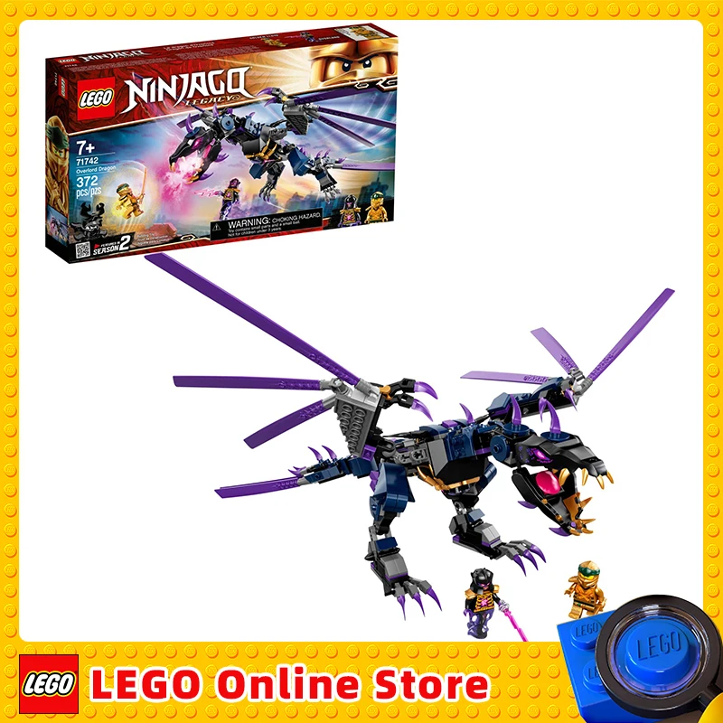 Lego Ninjago Legacy Overlord Dragon 71742 Ninja Playset Building Kit Posable Dragon Toy Per Regalo Di Natale Di Compleanno (372 Pezzi)