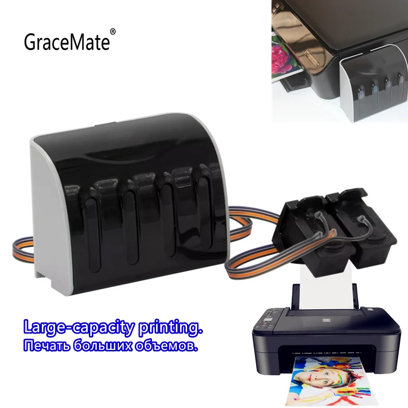 Gracemate Pg645 Cl646 Substituição Cartuchos de Tinta Ciss para Canon Pg645 Cl646 para Pixma Ip2860 Mg2460 Mg2560 Mg2960 Mg2965 Mx496 - Imagem 2