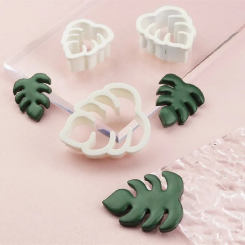 Monstera Leaf Clay Cutter Polymer Clay Tools Jewellery Tools Earring Making DIY Handmade INS Creative Earrings