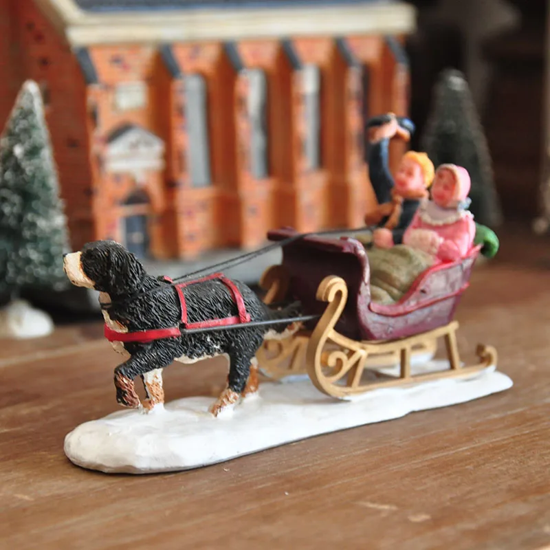 

Рождественский Декор, креативная ручная роспись, Рождественский ландшафт, статуэтка Санты, домашний декор, праздничное украшение, рождественские подарки