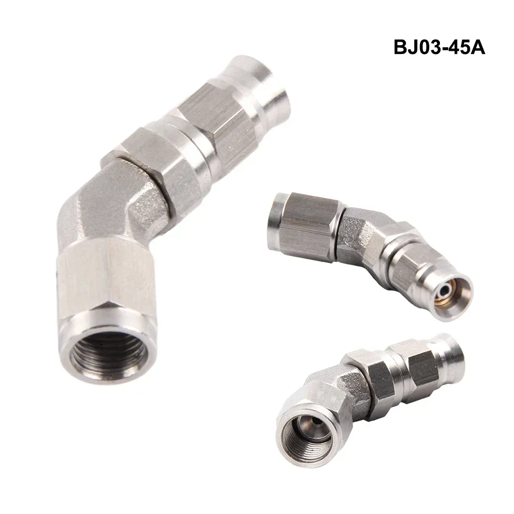 1PC Stainless Steel AN3 to AN-3 Straight Brake Swivel Hose End banjo Fitting 3/8-24 hose end fitting adapter