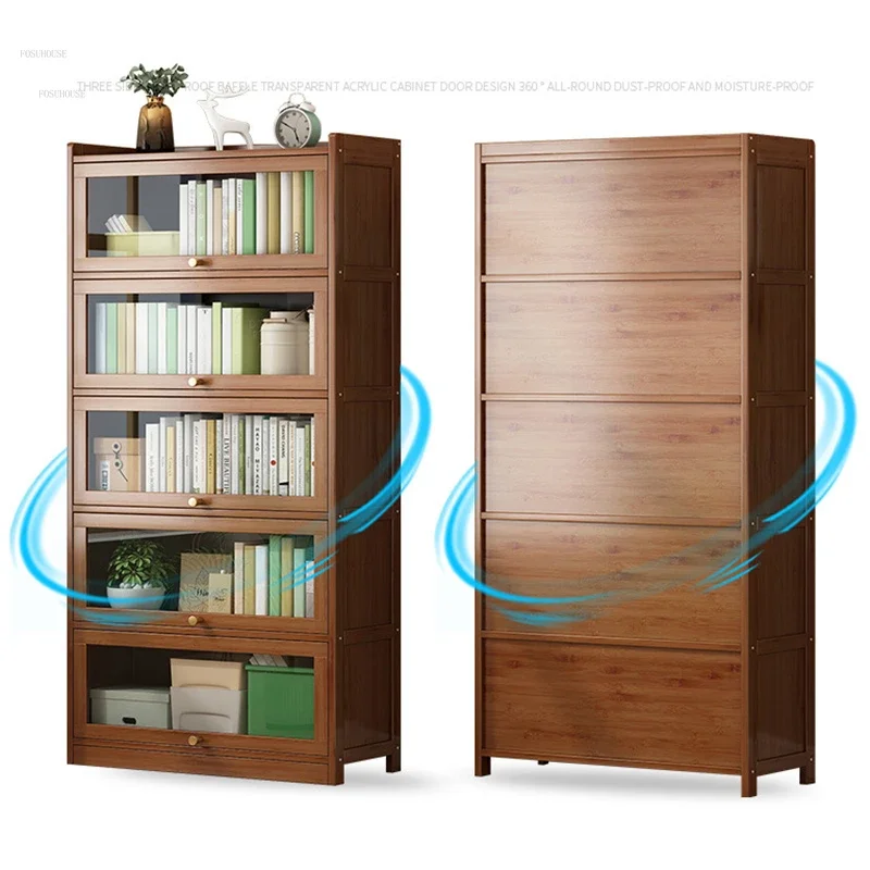 Children's Bookcases Rack Home Solid Wood Bookshelves Simple Living Room Multi-layer Storage Shelves Children's Furniture Zn