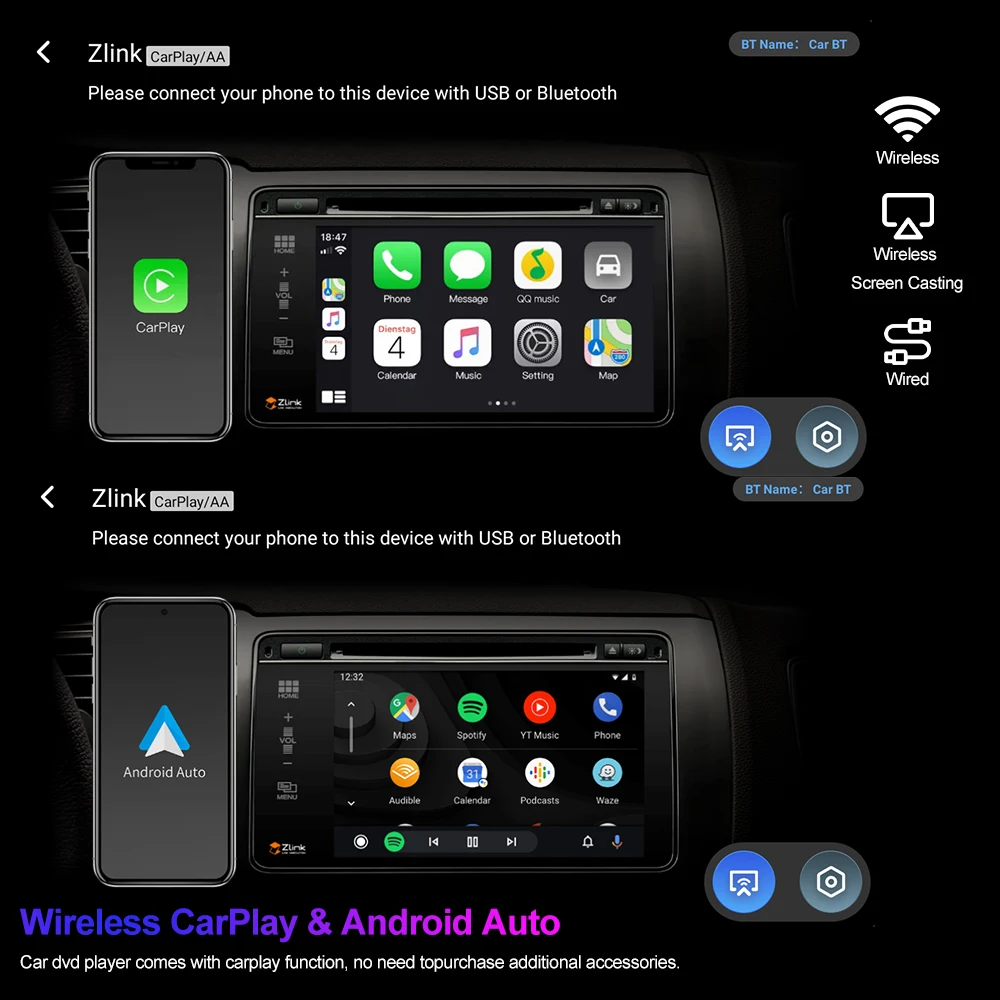 2G&64G 7" Autoradio Pour Jeep Grand Cherokee Wrangler Liberty Chrysler