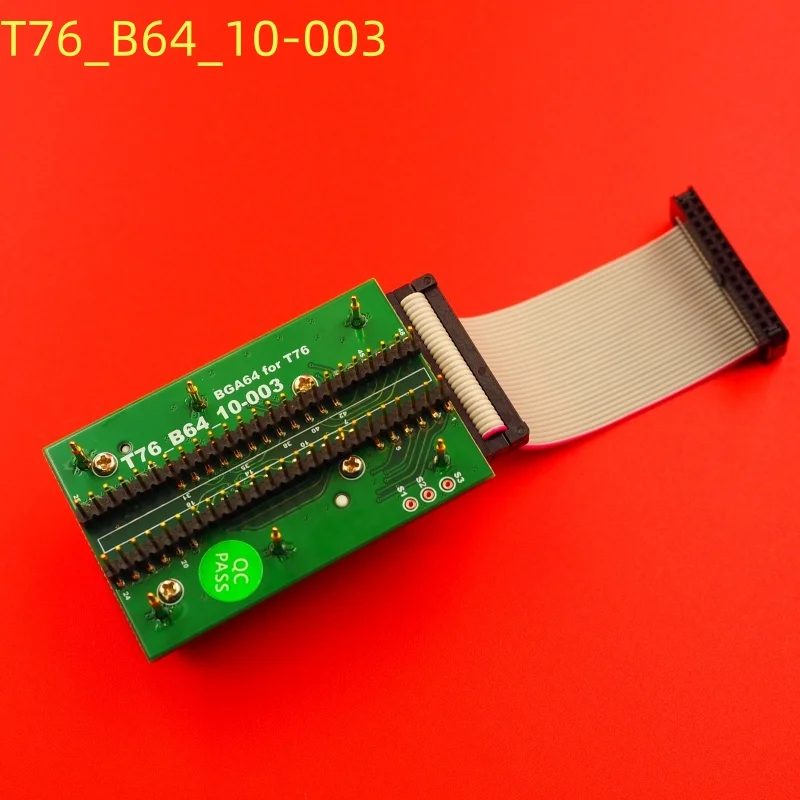 XGecu T76 프로그래머용 EMMC BGA64 어댑터 IC 소켓, 듀얼 헤드 스프링 장착 테스트 프로브 홀더 + 5개 리미트 프레임