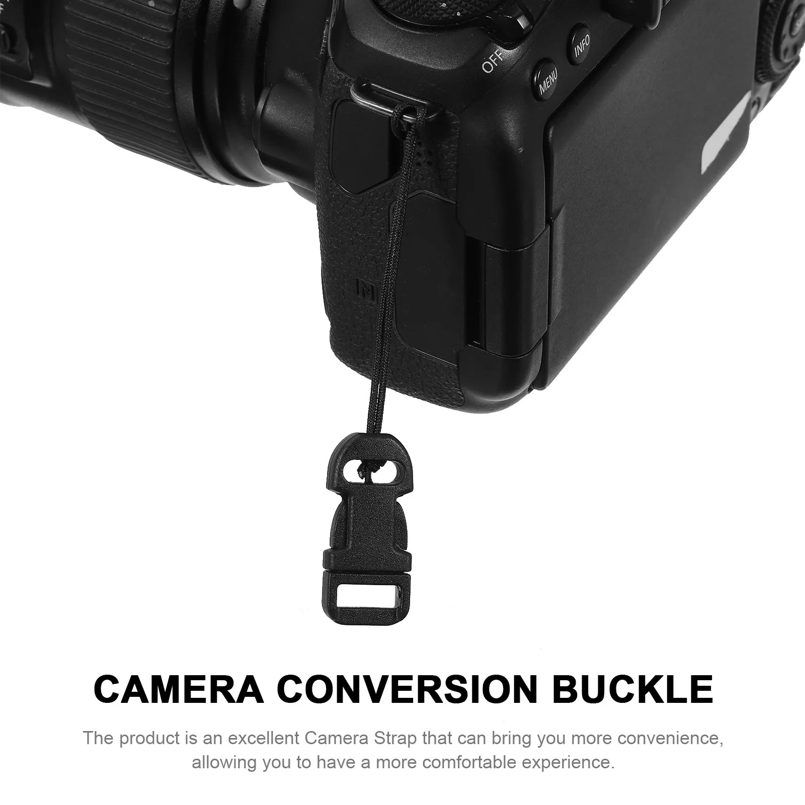 2쌍 카메라 스트랩 퀵 릴리스 Qd 시스템 커넥터 디지털 Dslr 미러리스 카메라용 미니 Qd 루프 버클 플라스틱 어댑터