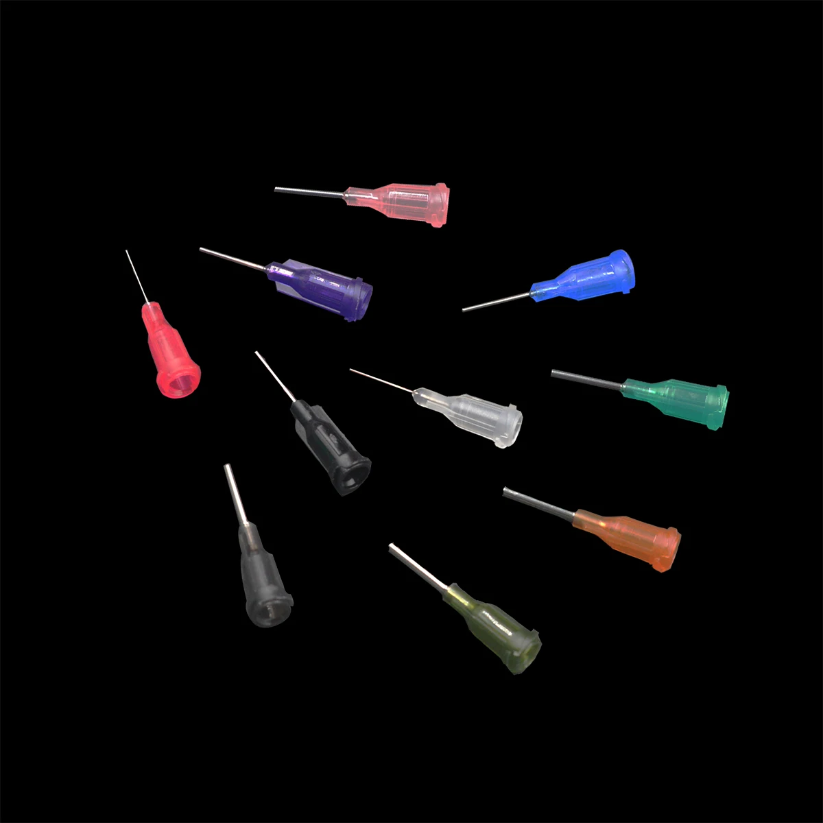 1/5Pcs 50ml Transparent Glue Bottle Polyethylene Needle Dispenser Dispensing Bottle for Rosin Solder Flux Paste With Needles