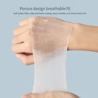 200PCS Wet Cotton Stretch Disposable Water Saving Cotton Pad Portable Makeup Removal Cotton Piece Breathable Facial Mask Paper 1