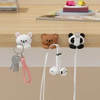 WORTHBUY Desktop Cute Cable Organizers Holder Clips Desk Tidy Organiser Self Adhesive Cable Management Office Wire Cord Holder 2