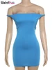 Weird Puss Backless Peach Buttocks Dress Women Summer Sleeveless Plait Halter Slash Neck Mini Stretch Streetwear Simple Bodycon 6