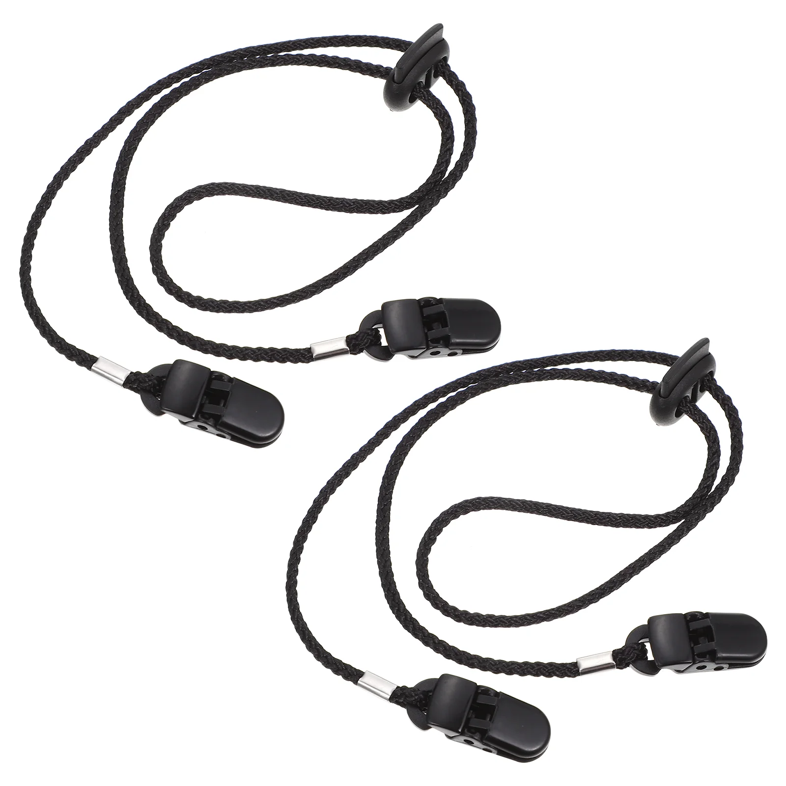 

2 Pcs Glasses Adjustable Hat Clip Caps Strap Clips Accessory Outdoor Anti-lost Travel