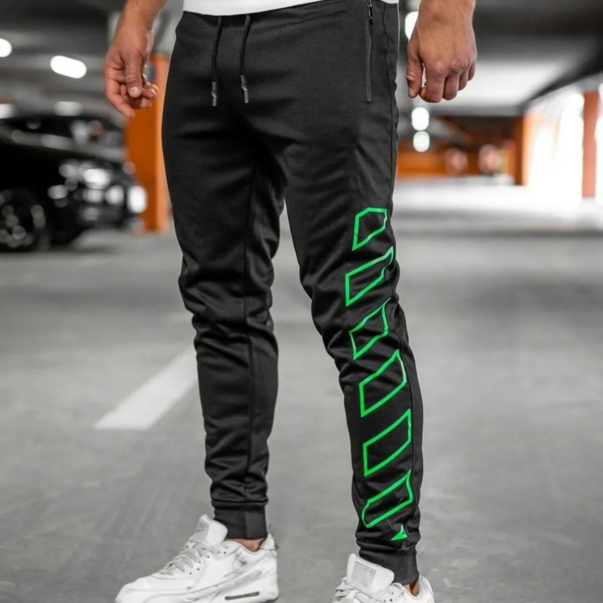 Spring Autumn Trendy Men's Casual Sports Long Pants Night Running Fitness Slimming AE Stock Origin China Skateboard Sport T