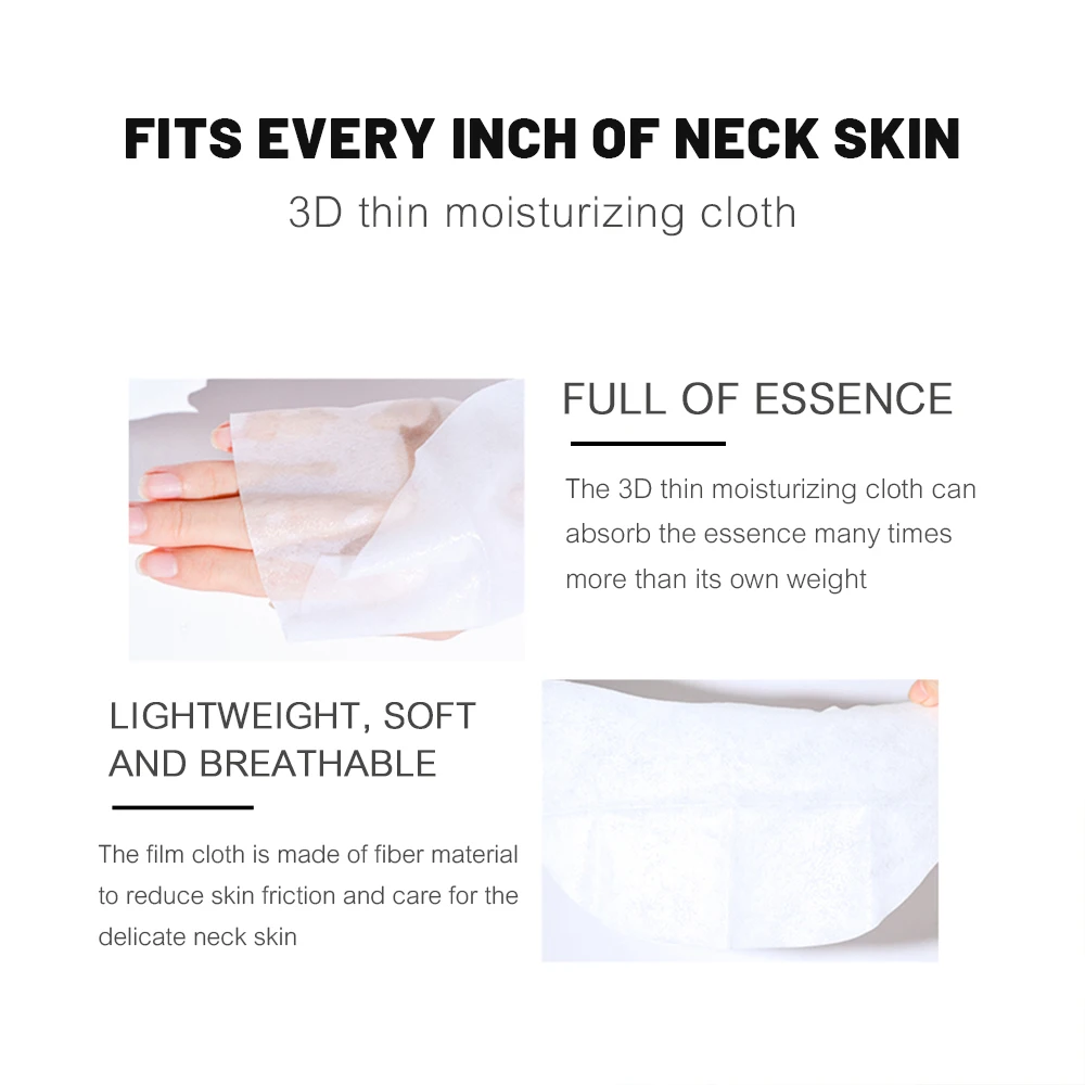Neck Mask 1PCS Goat Milk Neck Mask Collagen Firming Neck Skincare Mask