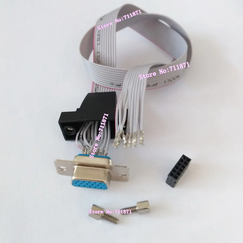 12Pin 10Pin VGA 케이블 라인 10P 2*6 12 핀 DIY 사용자 정의 D-Sub 라인 케이블 10P 12Pin-D-Sub VGA 여성 12Pin DB15 케이블 라인 와이어