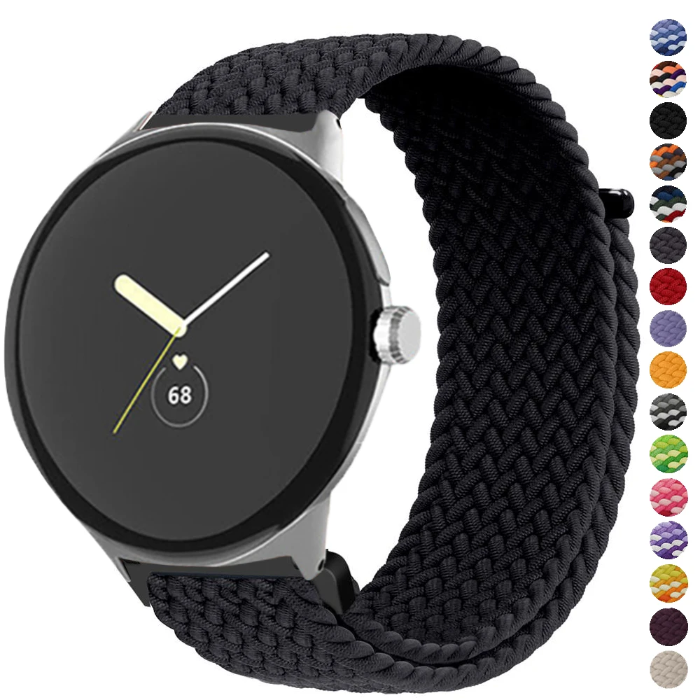 

Ремешок для Google pixel band, эластичный регулируемый браслет для умных часов, с нейлоновой оплеткой