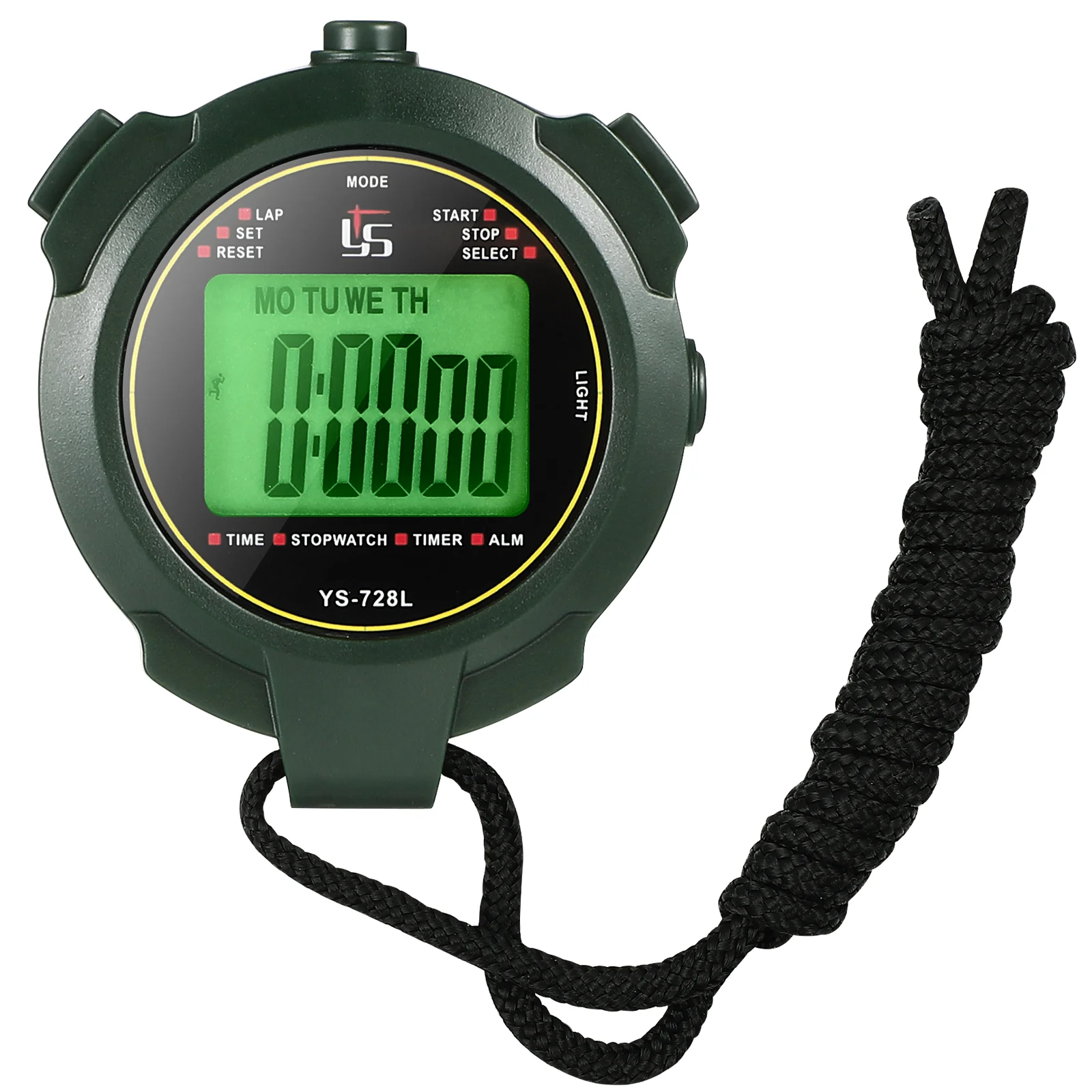 

Portable Digital Sports Stopwatch with Date Time Large Display Referee Timer