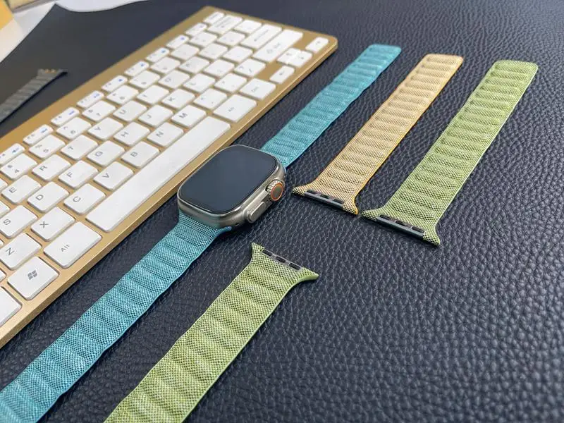 UKVipOrdersDenim-Armband für Apple Watch 11109 Ultra321 Band 49mm 44mm 45mm 42mm 40mm 38mm NYLON Schlaufenarmband – Detail 9