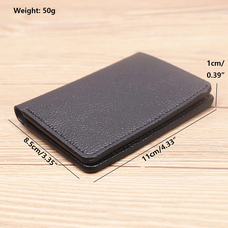 Premium Soft PU Leather Unisex Slim Bifold Wallet with ID and Card Holder