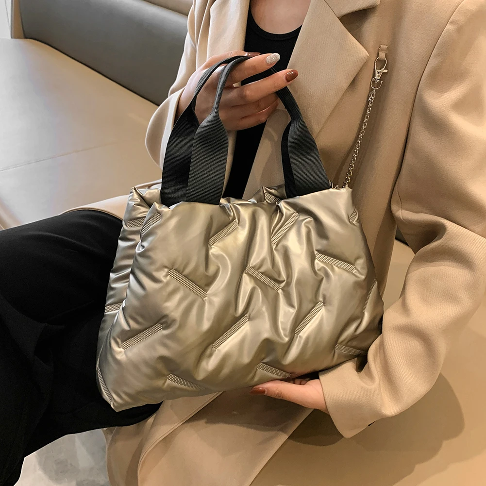 chanel grey canvas bag