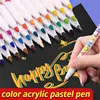 18/60Color Acrylic Paint Pens Brush Marker Pen for Artist Rock Painting,Glass,Ceramic Fabric DIY Card Making Art Supplie 2