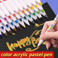 18/60Color Acrylic Paint Pens Brush Marker Pen for Artist Rock Painting,Glass,Ceramic Fabric DIY Card Making Art Supplie 2