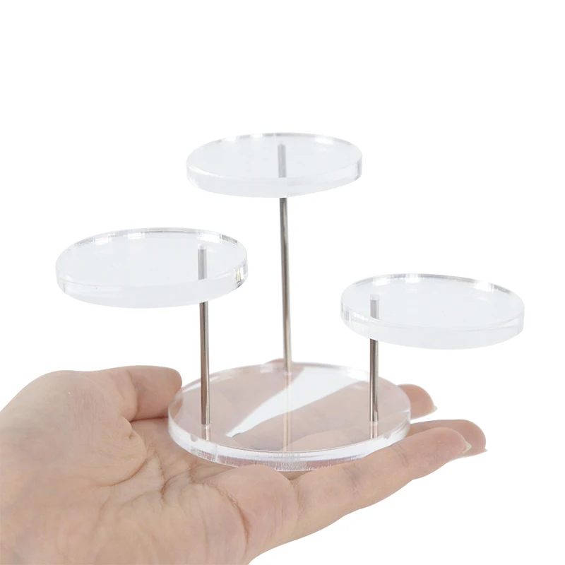 Set 3 Espositori Per Cupcake In Acrilico | Porta Torte A Livelli Trasparente Per Feste, Matrimoni E Compleanni - 3