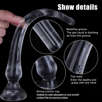 New Super Long 60cm Anal Whip Tentacle Dildo Soft With Suction Cup Adults Masturbation Device Prostate Massage G Spot Sex Sm Toy 4