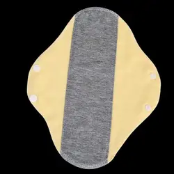 Eco - Friendly Reusable Soft Cloth Pads - Washable, Non - Slip Feminine Hygiene Solution (Yellow)