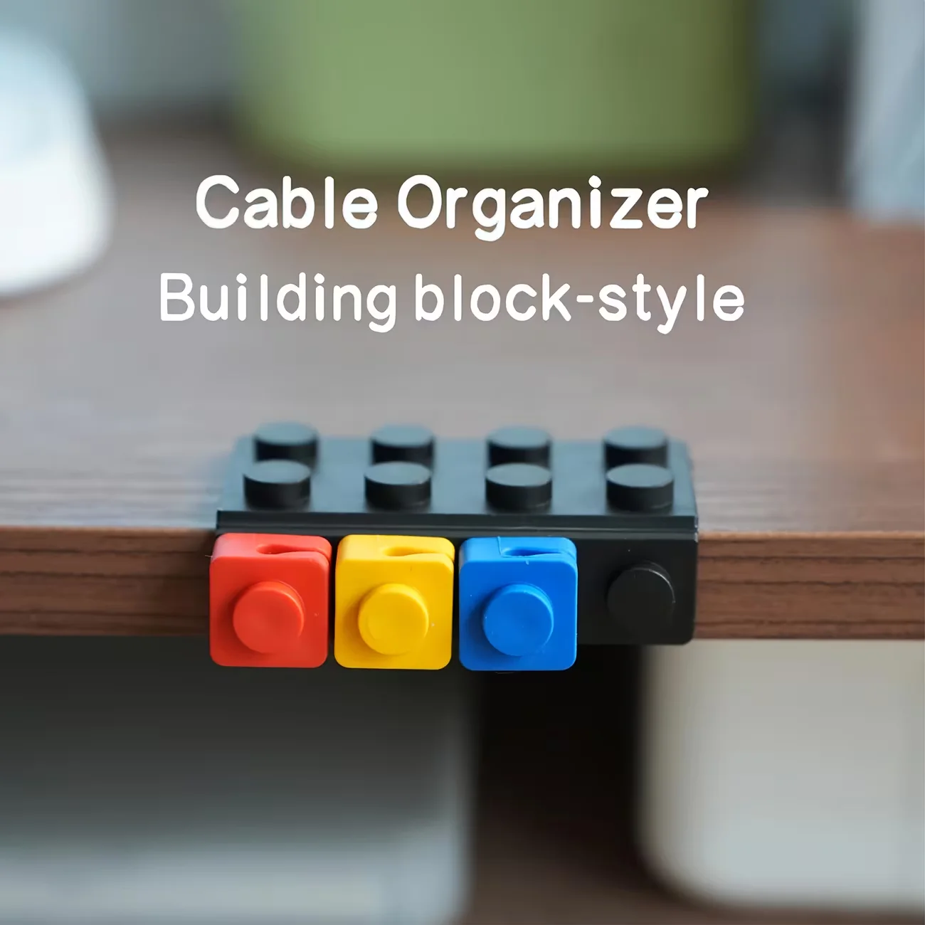 Modular Cable Organizer Set - DIY Splicing Wire Management & Storage Solution for Home and Office Desktops