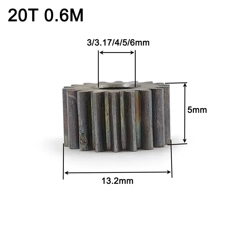 Piñón Metálico 25T, Paso 0.6M, Para Coche Eléctrico RC 1/10, Con Tornillo De Fijación, Fácil Instalación